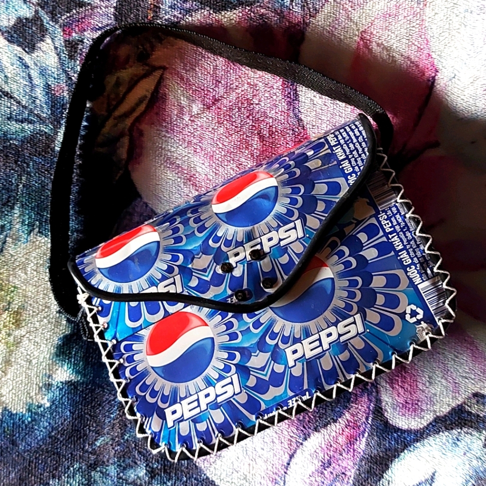 Handmade Upcycled Pepsi Can Handbag